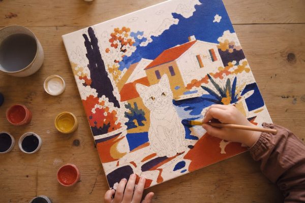 Pittura a numeri bambini